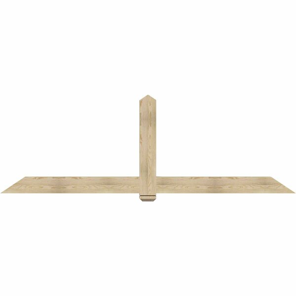 Ekena Millwork Eugene Rough Sawn Timber Gable Bracket, Douglas Fir, 108"W x 36"H x 4"D x 6"F, 8/12 Pitch GBW108X36X0406EUG00RDF - main